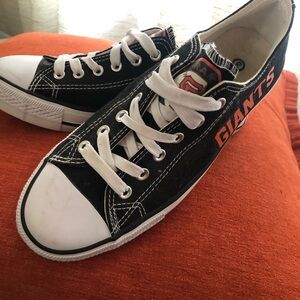 Black and White SF Giants Sneakers